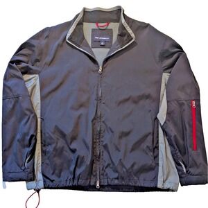 Port Authority Men's XL Jacket Outerwear Water & Wind Resistant Two Tone Gray